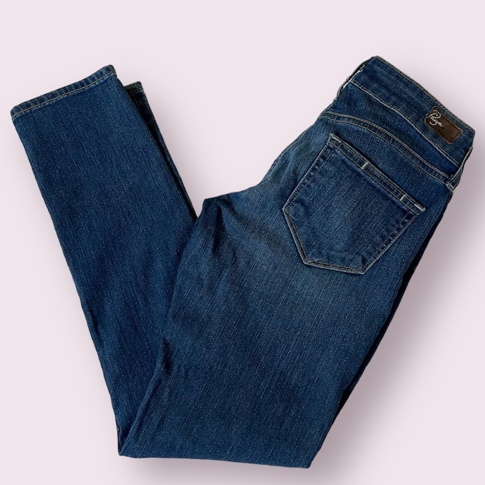Paige Roxie Crop Skinny Medium Wash Denim Jeans 24
